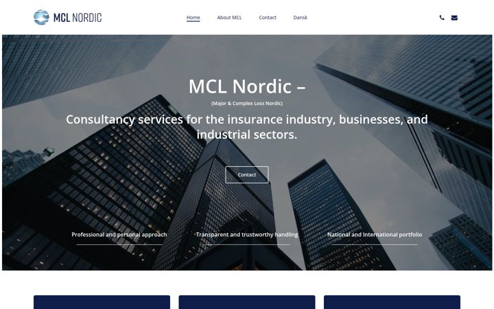 Screenshot of mclnordic.com