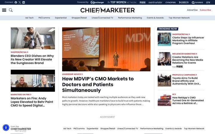 Screenshot of mcmarketeronline.com