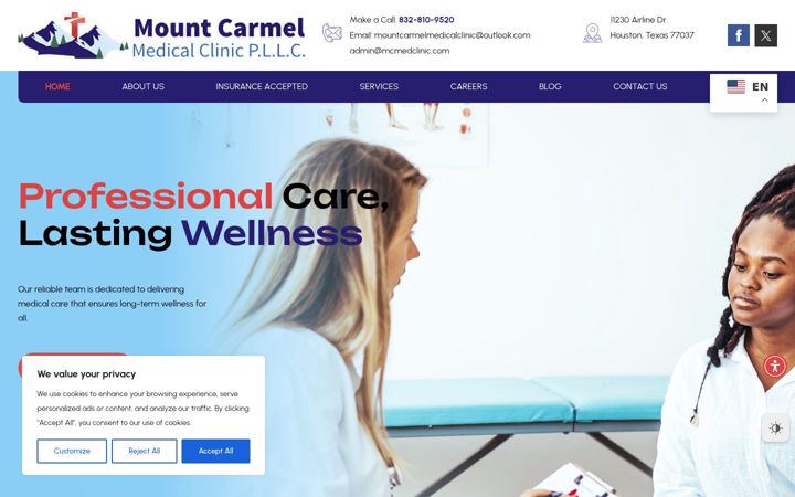 Screenshot of mcmedclinic.com