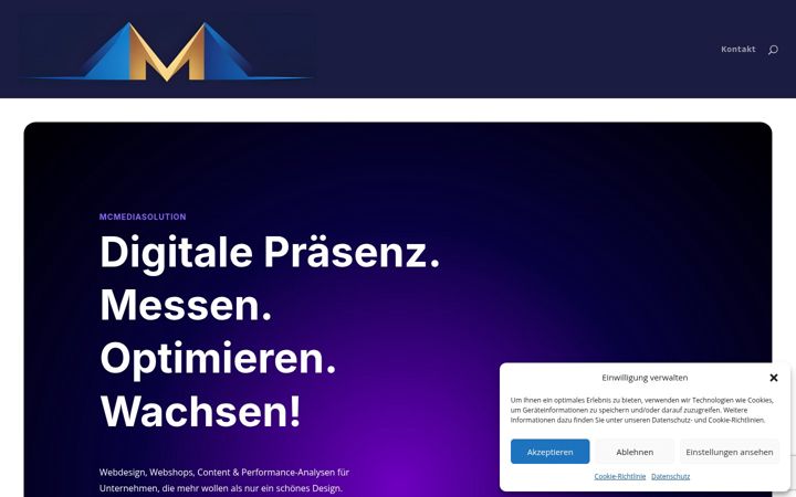 Screenshot of mcmediasolution.com