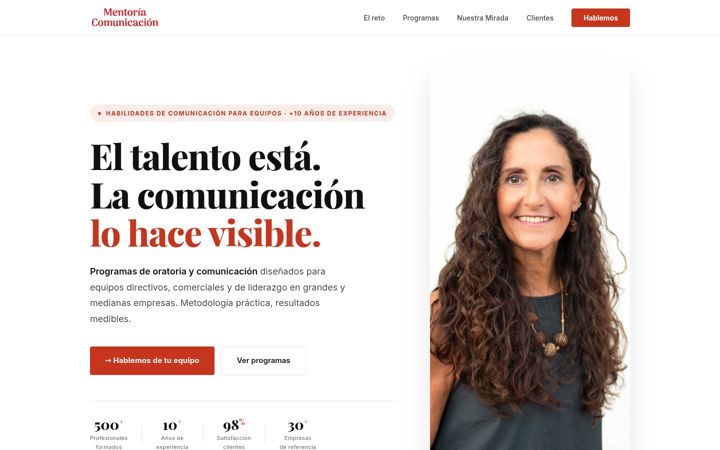 Screenshot of mcmentoria.com