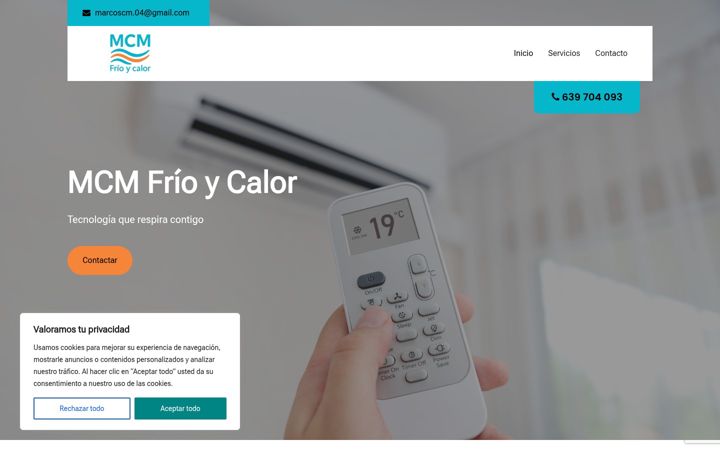 Screenshot of mcminstalaciones.com
