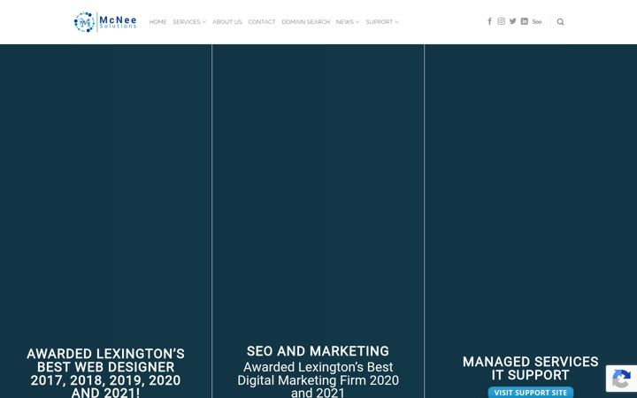 Screenshot of mcneesolutions.com