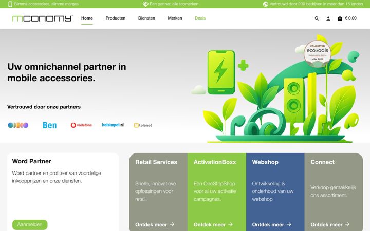 Snimka zaslona za mconomy.nl
