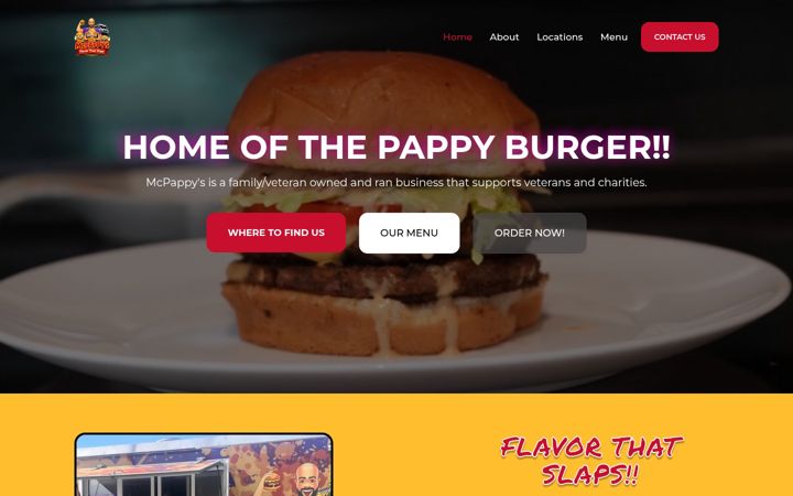 Screenshot of mcpappys.com