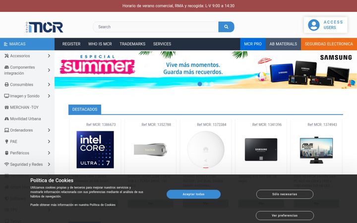 Screenshot of mcr.com.es