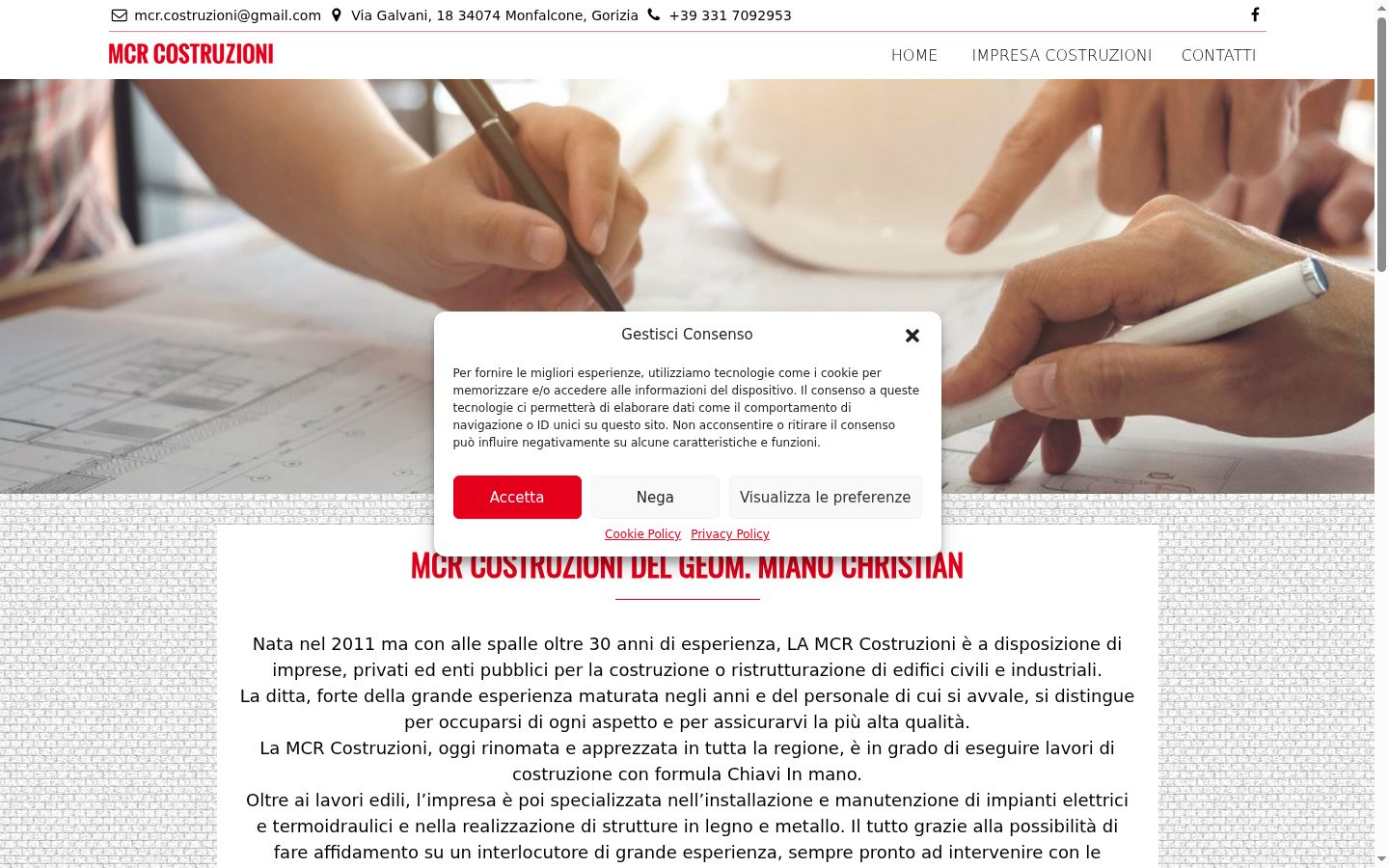 Captură de ecran a bannerului de consimțământ afișat înainte de orice interacțiune