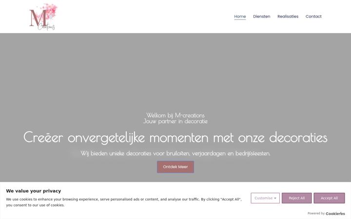 Screenshot of mcreationsdesign.com