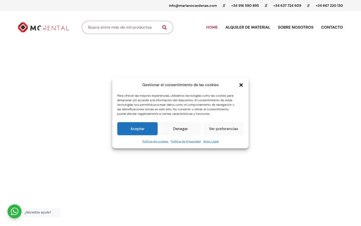 Screenshot of mcrental.es