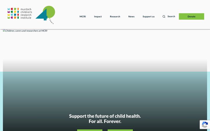 Screenshot of mcri.edu.au