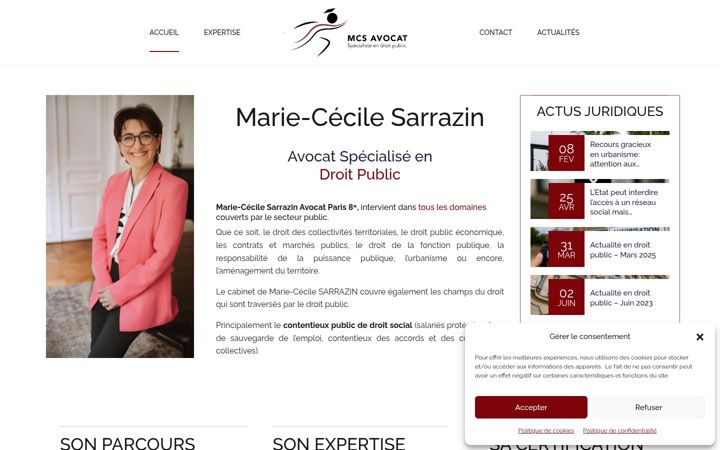 Screenshot of mcs-avocat.com