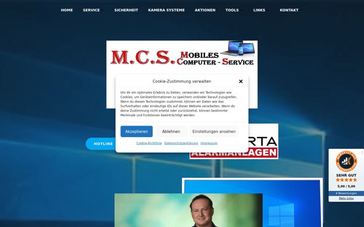 Posnetek zaslona mcs-unger.at