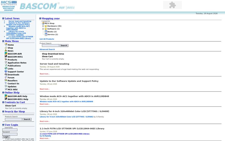 Screenshot of mcselec.com