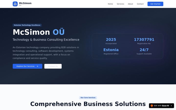 Screenshot of mcsimonou.com