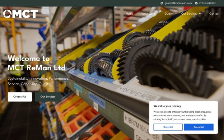Screenshot of mctreman.com