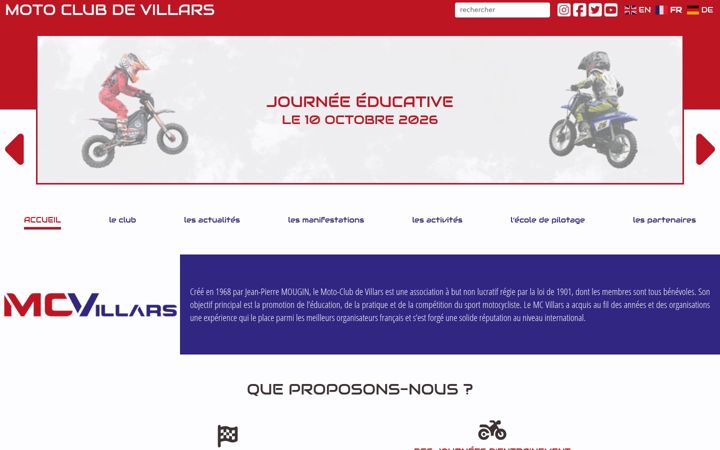 Screenshot of mcvillars.com