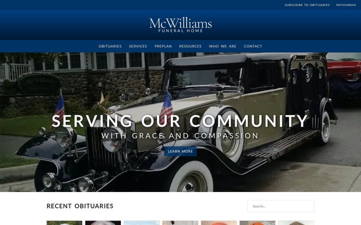 Screenshot of mcwilliamsfh.com