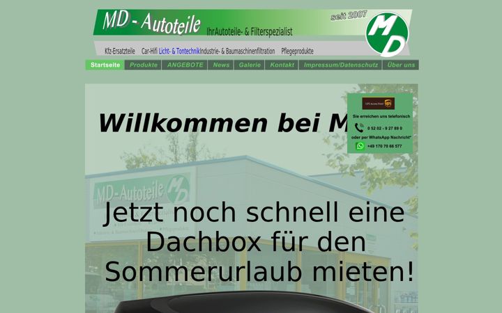 Screenshot of md-autoteile.com
