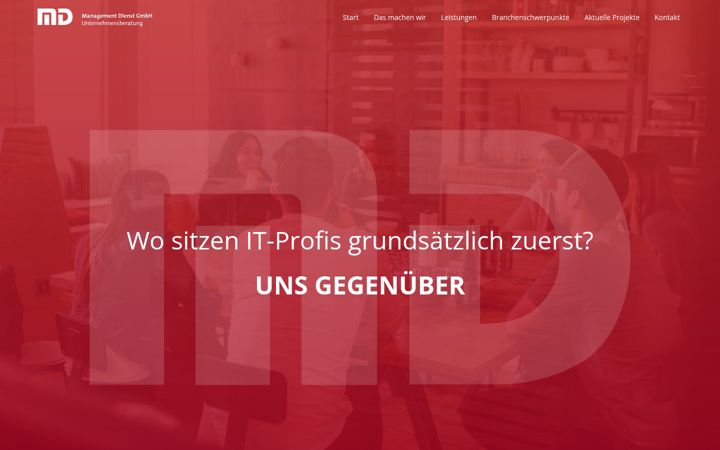 Skærmbillede af md-gmbh.de