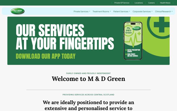 Screenshot of md-green.com
