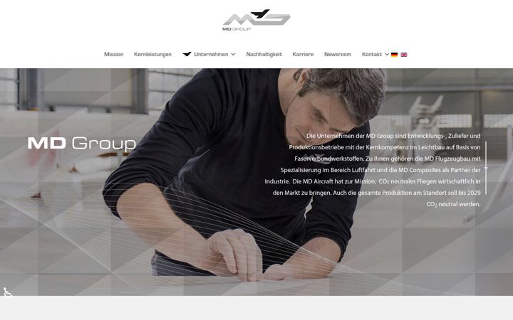 Screenshot of md-gruppe.com