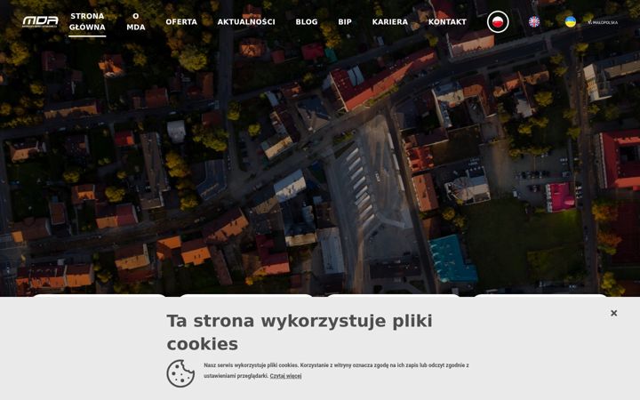 Screenshot of mda.malopolska.pl