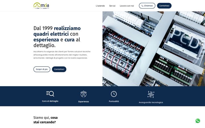 Screenshot of mdaautomazioni.com
