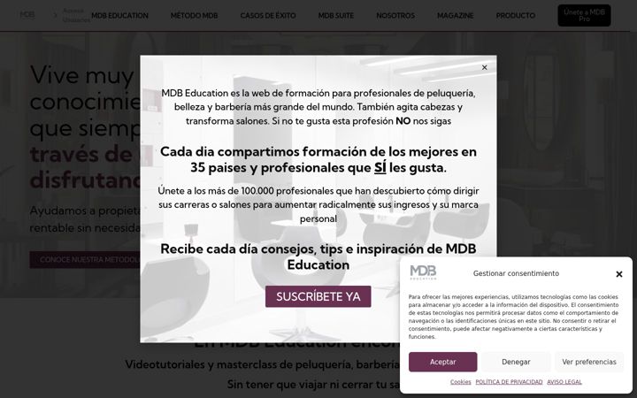 Screenshot of mdbeducation.com