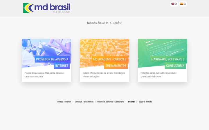 Screenshot of mdbrasil.com.br
