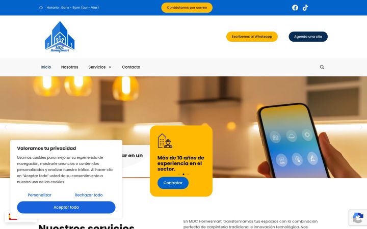 Screenshot of mdchomesmart.es