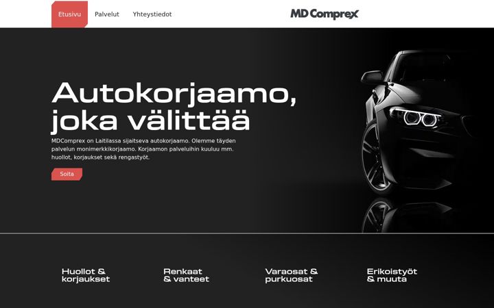 Zrzut ekranu mdcomprex.fi