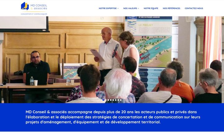 Snimka zaslona za mdconseil.fr
