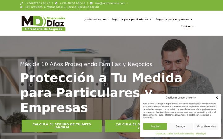 Screenshot of mdcorreduria.com