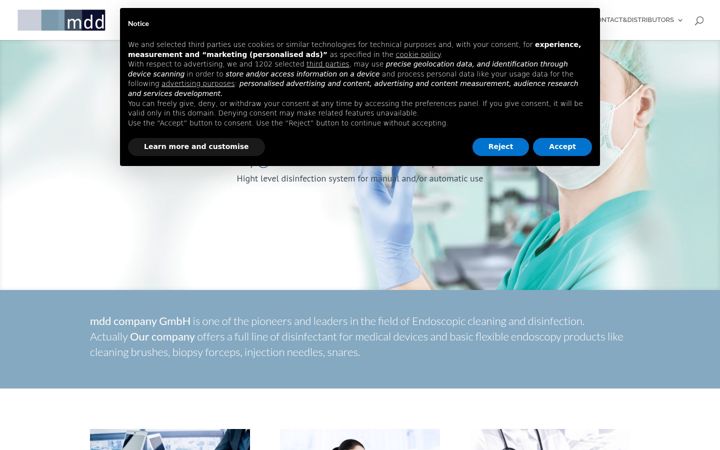 Screenshot of mddcompany-gmbh.com