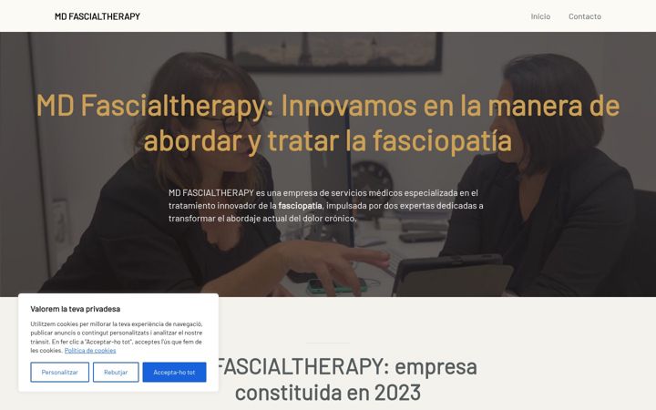 Screenshot of mdfascialtherapy.com