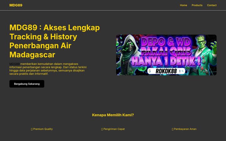 Screenshot of mdg89.com