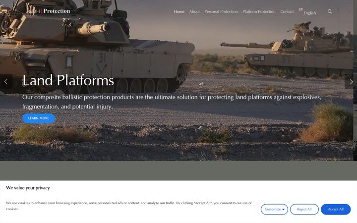 Screenshot of mdhprotection.com
