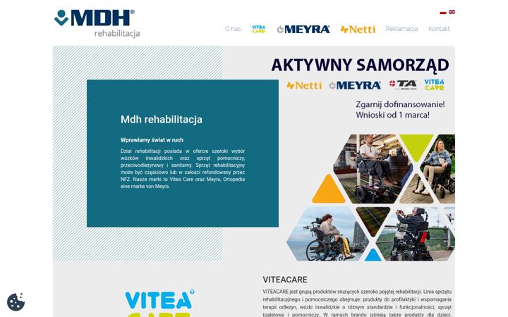 Screenshot of mdhrehabilitacja.pl