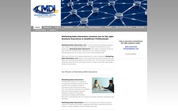 Screenshot of mdidata1.com