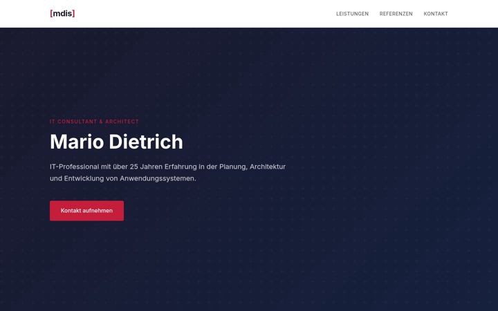Screenshot of mdis.biz