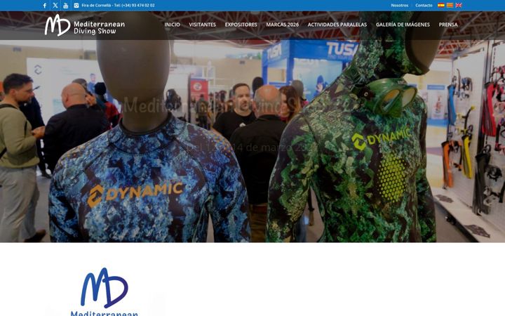 Screenshot of mdivingshow.com