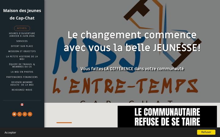 Screenshot of mdjcapchat.com