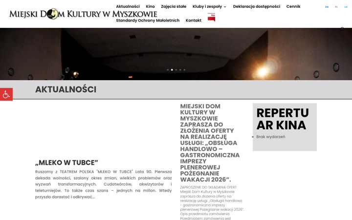 Screenshot of mdk-myszkow.pl