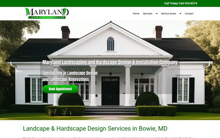 Screenshot of mdlawnandlandscape.com