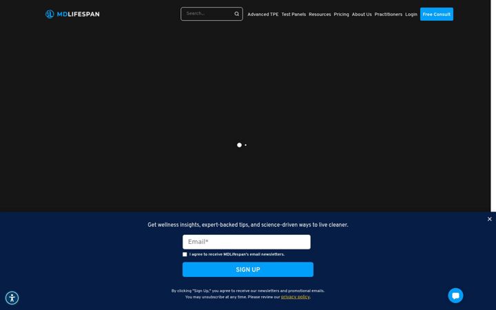 Screenshot of mdlifespan.com