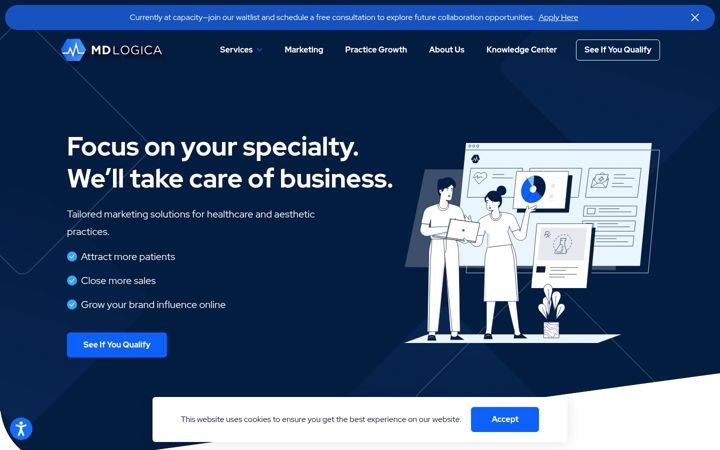 Screenshot of mdlogica.com