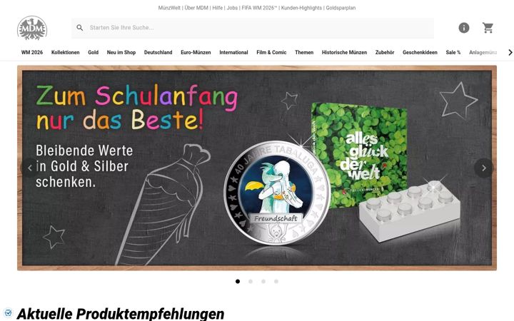 Screenshot of mdm.de