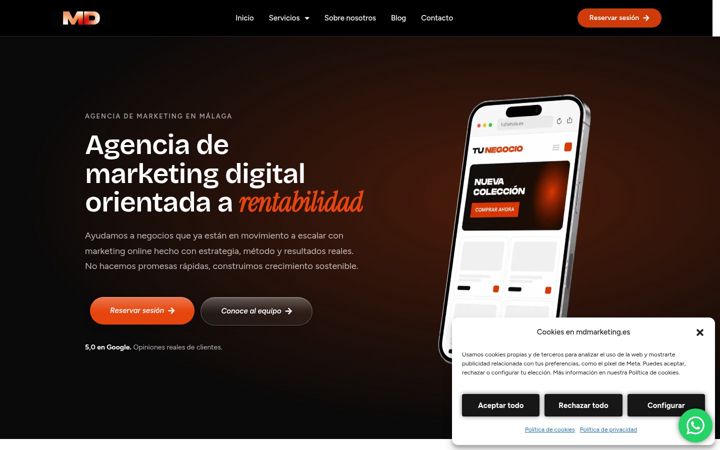 Screenshot of mdmarketing.es