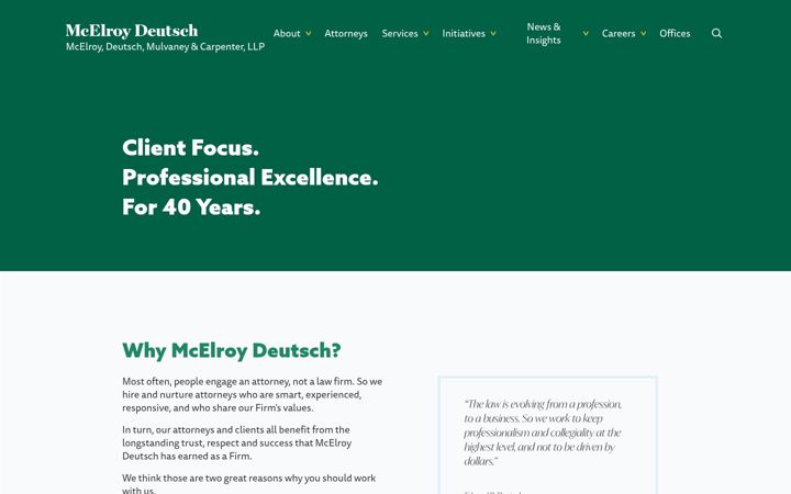 Screenshot of mdmc-law.com