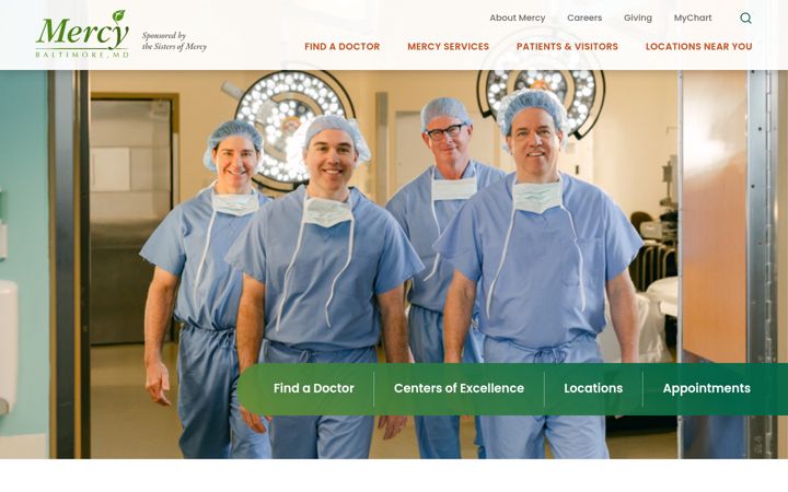Screenshot of mdmercy.com